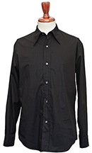 Spearpoint Soft Collar Shirt black